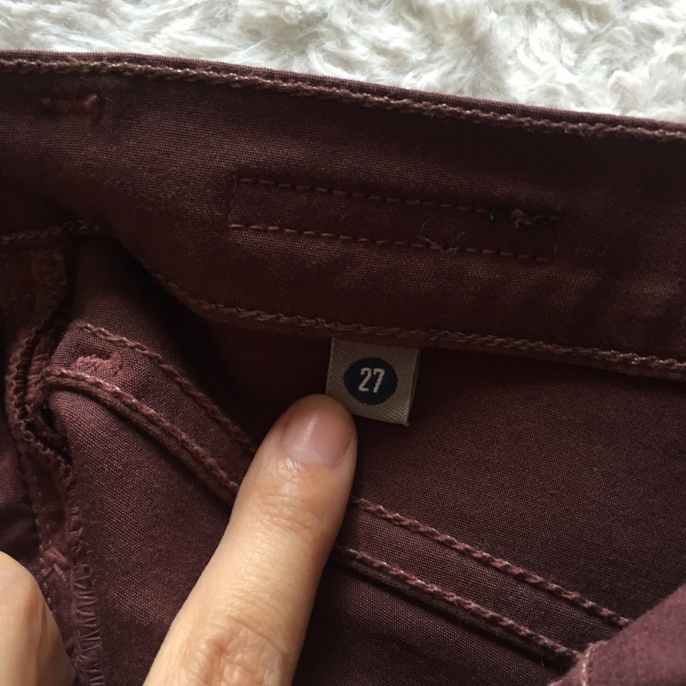 CITIZENS OF HUMANITY Maroon Ava Lowrise Jeans 27 - Picture 14 of 16